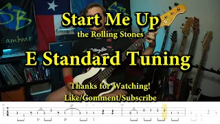 Start Me Up - the Rolling Stones (Bass Cover with Tabs)