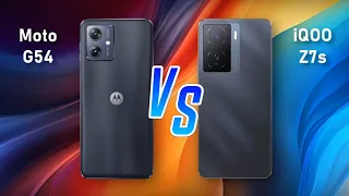 Motorola G54 ⚡ VS ⚡ iQOO Z7s Full Comparison