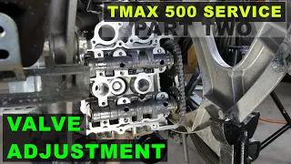 Yamaha TMAX Major Service : Part 2 : Valve Check & Adjustment, Camshaft Installation & Removal