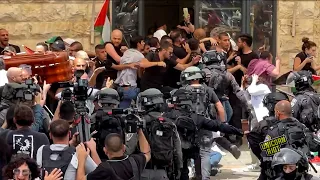 Israeli Forces Attack Funeral of Journalist They Killed, Shireen Abu Akleh