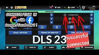 How to connect/login I'd in DLS 23?! | DLS 23 how to connect/sign in with Google/Facebook