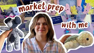 crochet with me🌼 market prep for my first craft fair 🌷 plushies & amigurumi projects | cozy vlog