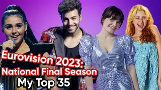 Eurovision 2023: National Final Season - My Top 35