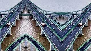 Engineering Marvel: Hangzhou Bay Bridge - Symbol of China's Advancement /Amazing blace in china