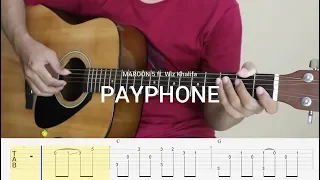 (TAB) Payphone - Maroon 5 ft. Wiz Khalifa - Fingerstyle Guitar Cover