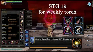 Dragon Nest SEA l STG 19 for Weekly Torch l Gladiator (Warrior) & Gear review