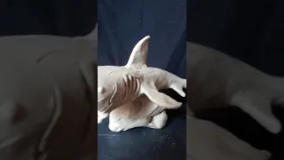 Sculpting the Zombie Shark! Polymer Clay Tutorial #shorts