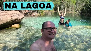 Família na Lagoa Azul