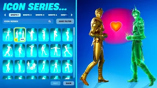 Ascendant Midas Doing Icon Series Emotes (Hearback Shuffle, Back On 74, Classy)