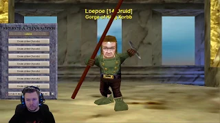 Everquest P99 Green Druid of the 14th season tracking down quest items in the Shire.