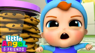 No More Cookies, Baby John! | Little Angel And Friends Kid Songs