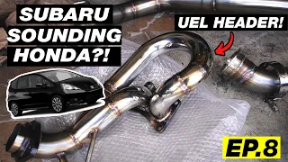 BEST SOUNDING HONDA FIT EVER!? *INSANE EXHAUST INSTALL* - Honda Fit Build Series (EP.9)