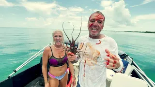 Lobster Mini Season 2021- Lessons With Capt. Dane Karcher and Mermaid Mel- LOBSTER DIVE BLOODY!