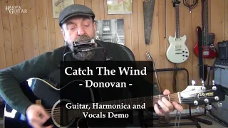 Donovan Catch The Wind Demo by George Goodman on Guitar, Harmonica and Vocals for HarpNGuitar.com