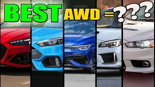 AWD COMPARISON - Evo X // STI // Focus RS // Golf R // Quattro