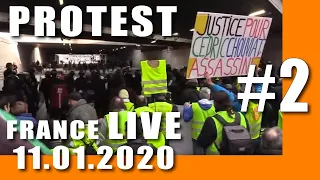 11/01/2020 Live #2- Массовые протесты во Франции Прямой эфир онлайн | Mass protest in France Online