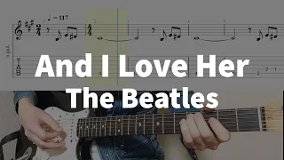 And I Love Her - The Beatles | guitar tab easy