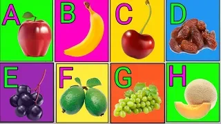 Learn Phonics Alphabet with fruits Name || फलों के नाम के साथ शीखे अंग्रेजी ABCD