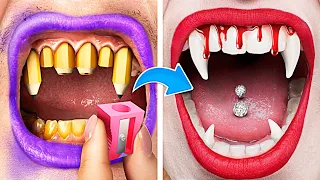 From Nerd to Popular Vampire Makeover / Beauty Gadgets From Tik Tok