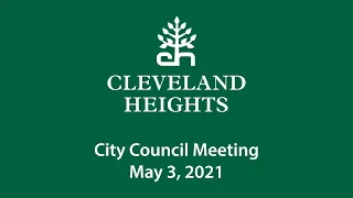 Cleveland Heights City Council May 3, 2021