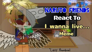 Naruto friends react to "Meme" || +Sakura +Sasuke || Naruto angst || Gacha Club ||