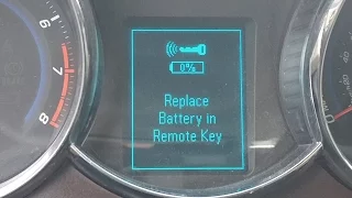 How to Replace Battery in Chevy Cruze Key Fob/Remote (2011-2016)
