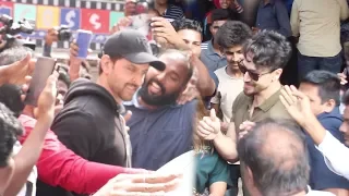 Hrithik Roshan & Tiger Shroff Get MOBBED By FANS At Gaiety Galaxy To See Audience's Reaction For WAR