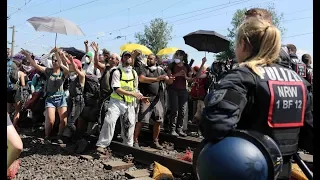 GARZWEILER: Klimaaktivisten mit Protesten im Kohlerevier hochzufrieden