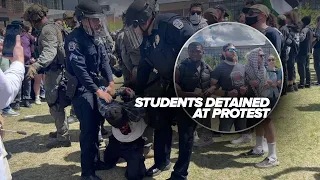 Police detain Denver students protesting Israel-Gaza war on Auraria Campus