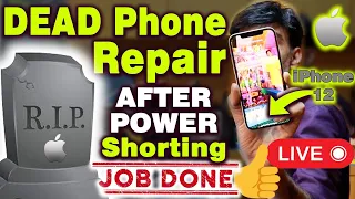 ☠️LIVE #DeadMobile #Repair का धाशु तरीका 🔥💥 जाने After Power Shorting #iPhone 12 Water damaged