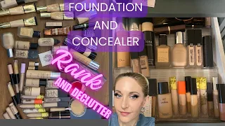 FOUNDATION AND CONCEALER RANKING AND DECLUTTER My favorites for my dry, over 40 blemish prone skin!