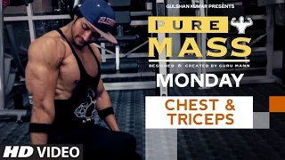 Monday : Chest & Triceps Workout |  'PURE MASS' Program by Guru Mann | Health and Fitness