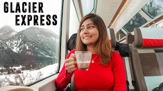 FIRST CLASS ON SWITZERLAND'S MOST LUXURIOUS & EXPENSIVE TRAIN (Glacier Express)!