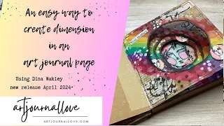 An easy way to add dimension to an art journal page