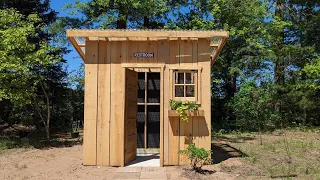 Building our off-grid bathroom (privy/outhouse)