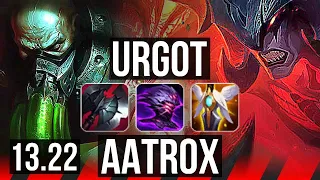 URGOT vs AATROX (TOP) | Rank 2 Urgot, 2.1M mastery, 1000+ games, 8/2/8 | KR Challenger | 13.22