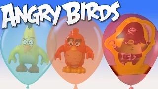 Angry Birds and balloons / Flying Angry Birds Bad Piggies / McDonald's Happy Meal toys / SanSanychTV