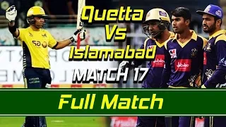 Quetta Gladiators vs Islamabad United I Full Match | Match 17 | HBL PSL | M1O1