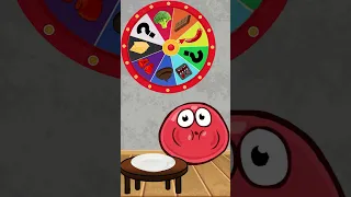 Red ball eating  chocolate and chilli CHALLENGE.Red Ball 4 mukbang animation #shorts