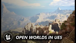 Learn to Create Open Worlds in Unreal Engine 5 | Landscape Auto material & Level Instance Blueprint