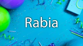 Happy Birthday to Rabia - Birthday Wish From Birthday Bash