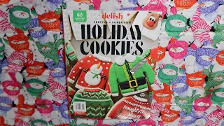 HOLIDAY COOKIES ASMR MAGAZINE PAGE TURNING CHEWING GUM