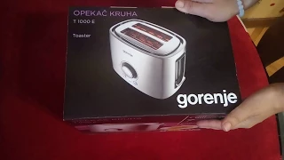 Распаковка Тостер GORENJE T1000E из Rozetka.com.ua