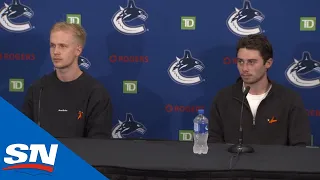 Full Elias Pettersson and Quinn Hughes Press Conference