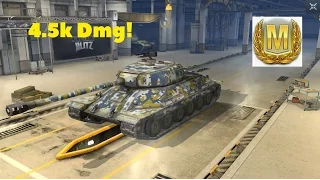 World of Tanks Blitz: IS-6 4.5k Dmg! Mastery tanker! 8.1k Dmg in platton!