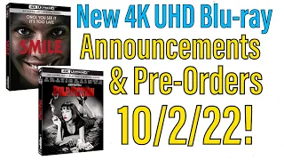 New 4K UHD Blu-ray Announcements and Pre-Orders for 10/2/22!