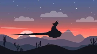 son goku flying on nimbus animation