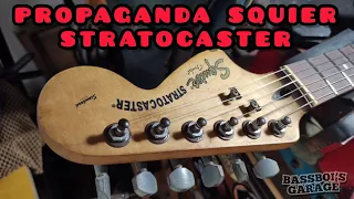 Propaganda Squier Stratocaster #bassboifretworks 295