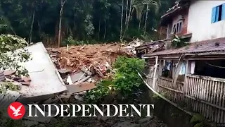 Torrential floods wreck roads and homes in Sao Paulo state