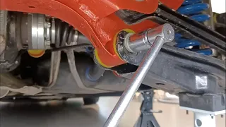 BMW 116 Trophy - Adjusting the rear camber